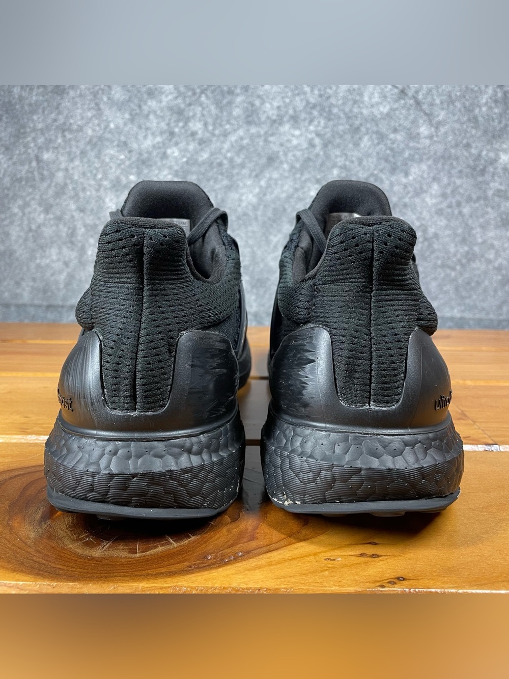 Adidas Ultraboost 1.0 Mens Size 11.5 Triple Black Running Shoes Sneakers HQ4199 - Picture 14 of 16
